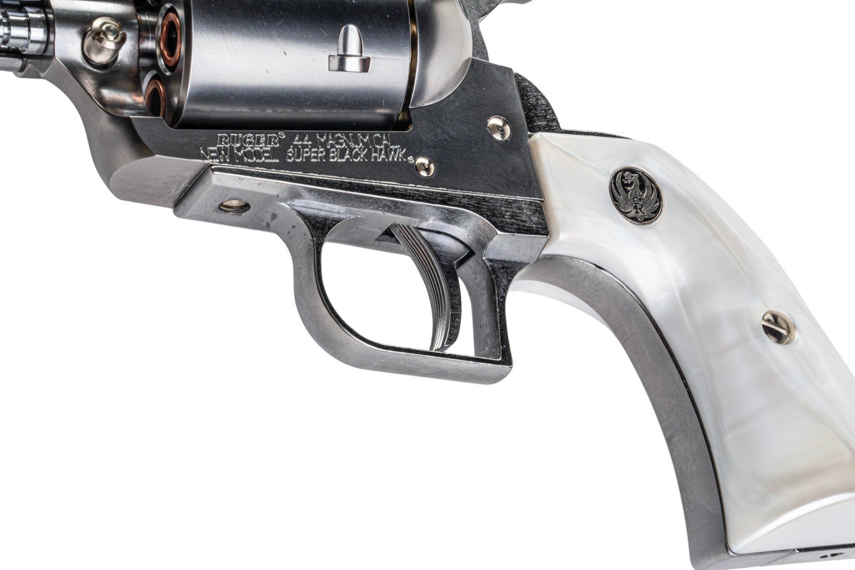 Marushin Super Blackhawk X Cartridge Series 7.5inch Gas Revolver (White Pearl Grip/ Silver)