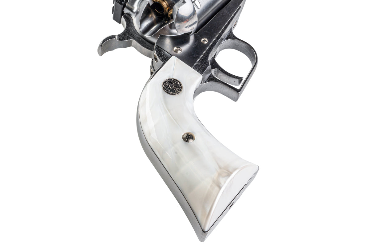 Marushin Super Blackhawk X Cartridge Series 7.5inch Gas Revolver (White Pearl Grip/ Silver)