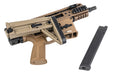 Maruyama SCW-9 Pro G GBB Airsoft SMG with MBT Stock (Tan)