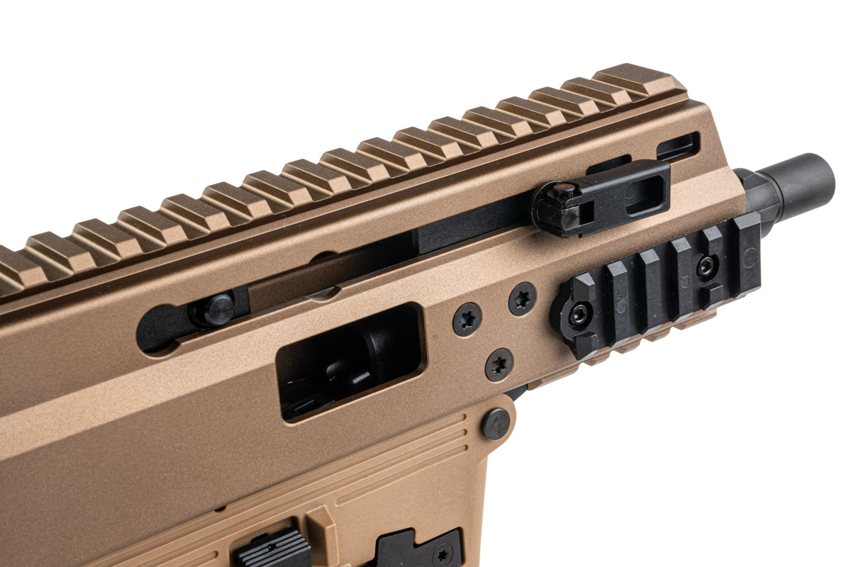 Maruyama SCW-9 Pro G GBB Airsoft SMG with MBT Stock (Tan Deluxe Edition)