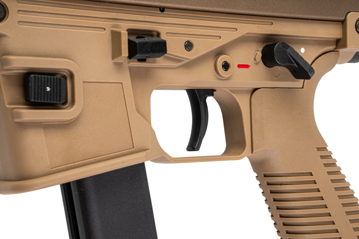Maruyama SCW-9 Pro G GBB Airsoft SMG with MBT Stock (Tan Deluxe Edition)