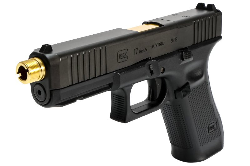 Nine Ball Non Recoil 2 WAY Outer Barrel For Tokyo Marui G17 Gen 5 MOS GBB Airsoft (Silver)