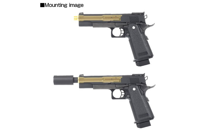 Nine Ball TDC Threaded Outer Barrel For Tokyo Marui Hi Capa 5.1 GBB (Gold)
