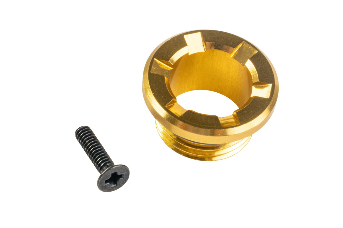 Nine Ball Non-Recoil 2-Way Outer Barrel w/ 14mm CCW Adapter for Tokyo Marui G19 Gen5 MOS GBB (Gold)