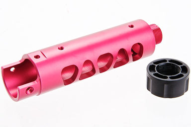 Narcos Airsoft CNC 6061 Aluminum Front Barrel Kit For Action Army AAP 01 GBB (Type 3/ Pink)