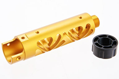 Narcos Airsoft CNC 6061 Aluminum Front Barrel Kit For Action Army AAP 01 GBB (Type 6/ Gold)