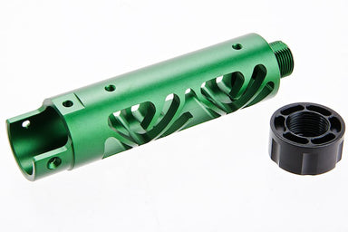 Narcos Airsoft CNC 6061 Aluminum Front Barrel Kit For Action Army AAP 01 GBB (Type 6/ Green)