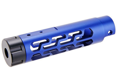 Narcos Airsoft CNC 6061 Aluminum Front Barrel Kit For Action Army AAP 01 GBB (Type 7/ Blue)