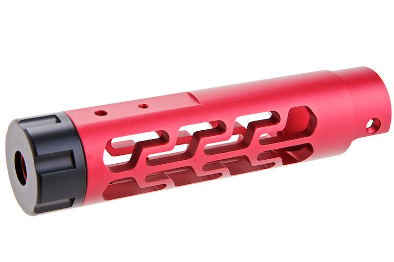 Narcos Airsoft CNC 6061 Aluminum Front Barrel Kit For Action Army AAP 01 GBB (Type 7/ Red)