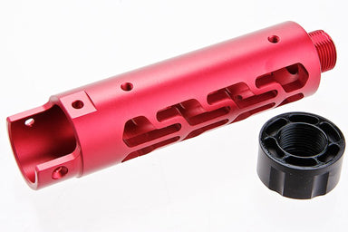Narcos Airsoft CNC 6061 Aluminum Front Barrel Kit For Action Army AAP 01 GBB (Type 7/ Red)