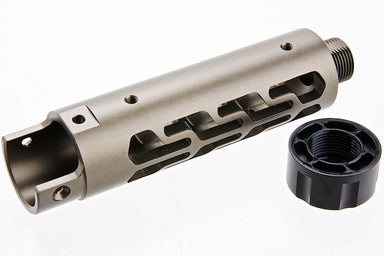 Narcos Airsoft CNC 6061 Aluminum Front Barrel Kit For Action Army AAP 01 GBB (Type 7/ Titanium Gray)