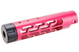 Narcos Airsoft CNC 6061 Aluminum Front Barrel Kit For Action Army AAP 01 GBB (Type 7/ Pink)