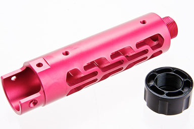 Narcos Airsoft CNC 6061 Aluminum Front Barrel Kit For Action Army AAP 01 GBB (Type 7/ Pink)