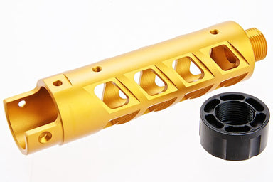 Narcos Airsoft CNC 6061 Aluminum Front Barrel Kit For Action Army AAP 01 GBB (Type 8/ Gold)