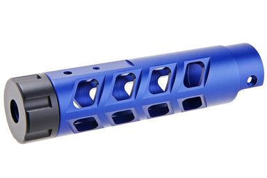 Narcos Airsoft CNC 6061 Aluminum Front Barrel Kit For Action Army AAP 01 GBB (Type 8/ Blue)