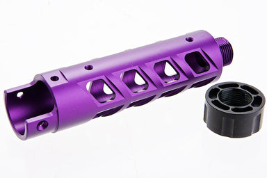 Narcos Airsoft CNC 6061 Aluminum Front Barrel Kit For Action Army AAP 01 GBB (Type 8/ Purple)