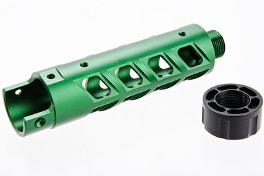 Narcos Airsoft CNC 6061 Aluminum Front Barrel Kit For Action Army AAP 01 GBB (Type 8/ Green)