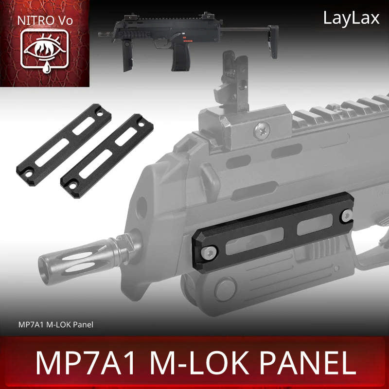 Nitro.Vo M-LOK Panel For Tokyo Marui MP7A1 AEG/ GBB Airsoft SMG (2pcs)