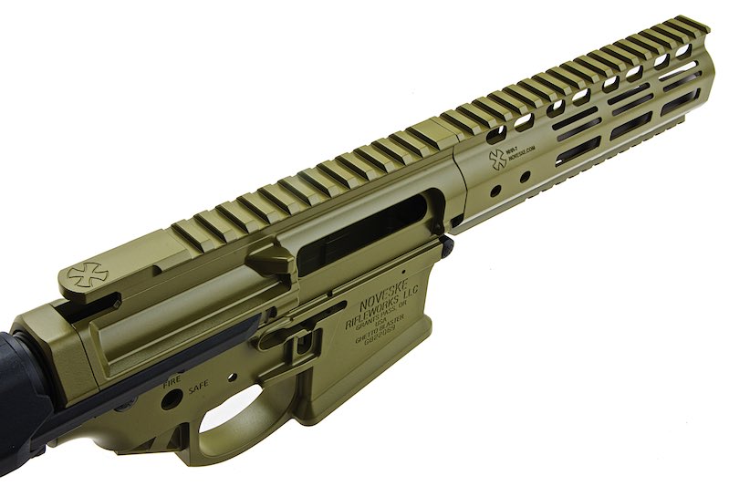 EMG (DYTAC) Noveske Gen4 Ghetto Blaster Receiver Kit (7.94 inch) for Marui MWS GBB Airsoft Rifle (Cerakote Green)