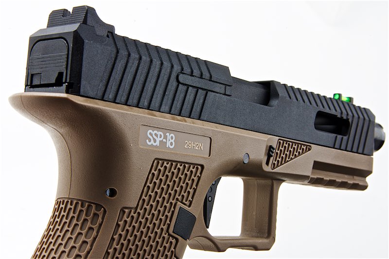 Novritsch SSP18 CO2 GBB Airsoft Pistol (Tan) | eHobby Asia