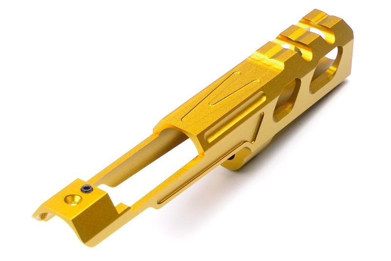 Novritsch Custom CNC Front Slide V1 For SSP5 GBB Airsoft Pistol (6 inch/ Gold)