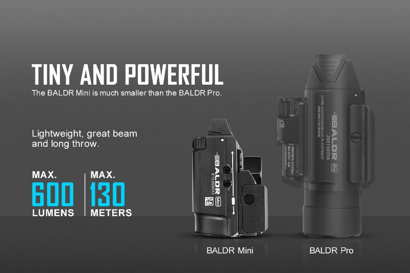 OLIGHT Baldr Mini Tactical Flashlight & Green Laser Combo (Desert Tan)