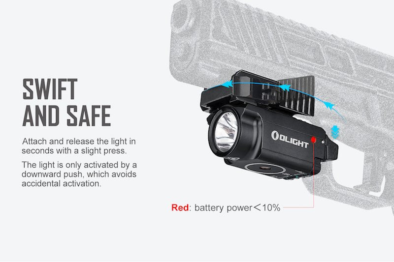 OLIGHT Baldr Mini Tactical Flashlight & Green Laser Combo (Desert Tan)