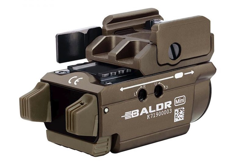 OLIGHT Baldr Mini Tactical Flashlight & Green Laser Combo (Desert Tan)