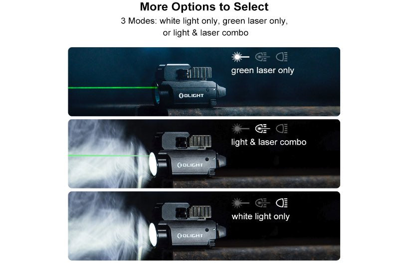 OLIGHT Baldr Mini Tactical Flashlight & Green Laser Combo (Desert Tan)