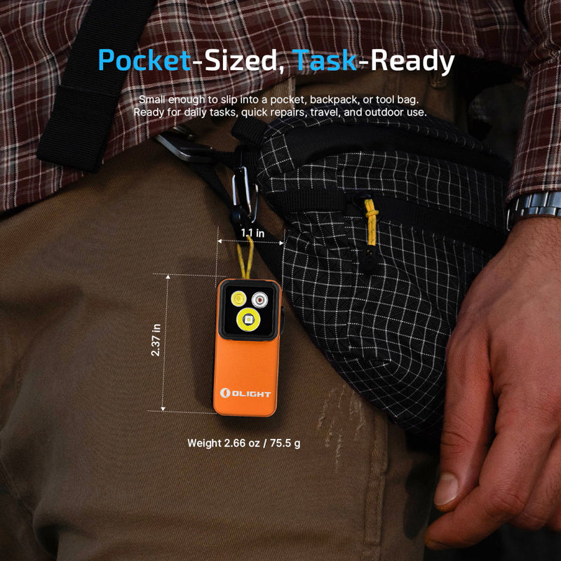 OLIGHT Oclip 2 Pro Clip Style Flashlight - Orange