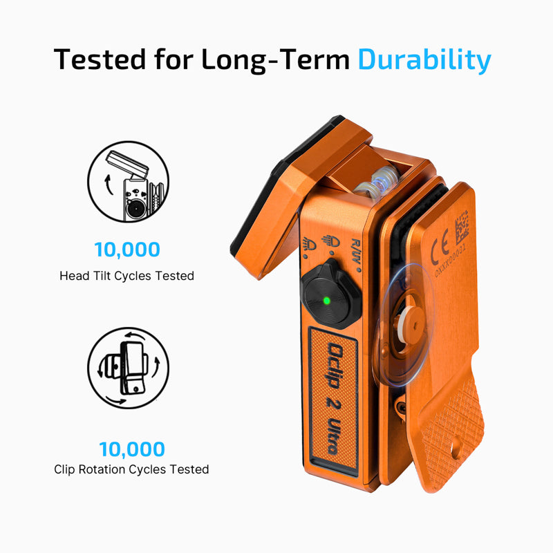 OLIGHT Oclip 2 Ultra Clip Style Flashlight (Orange)