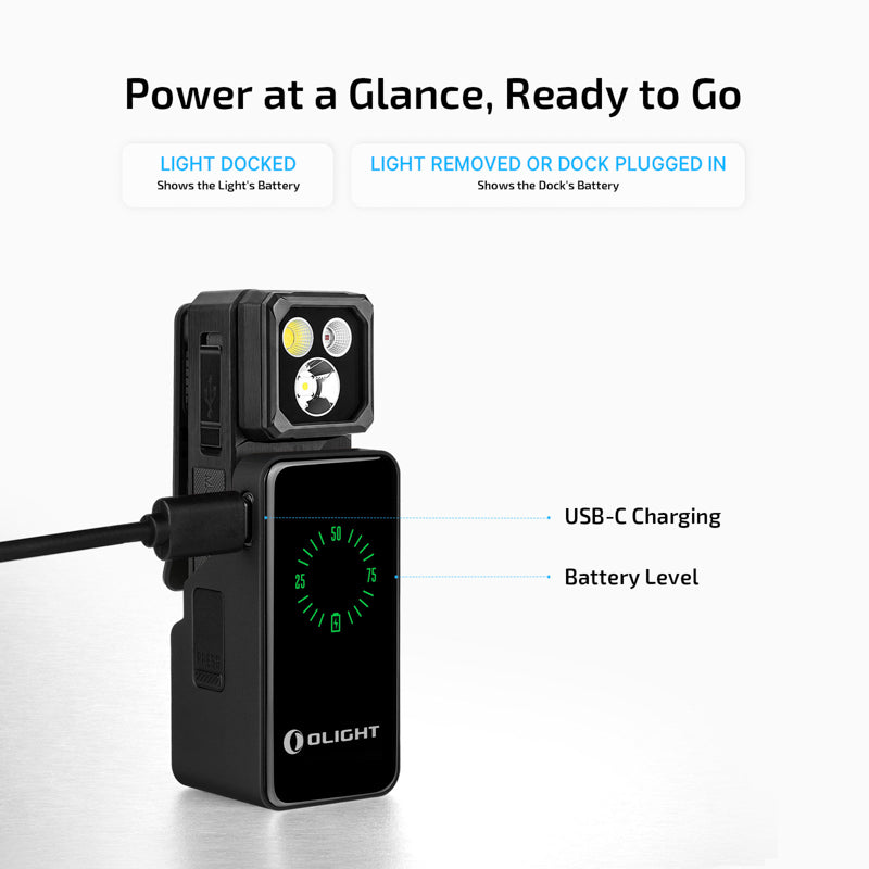 OLIGHT Oclip 2 Ultra Premium Clip Style Flashlight with Charging Dock