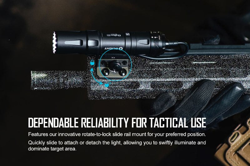 OLIGHT Odin Mini Tactical Flashlight w/ M-Lok Mount & Tail