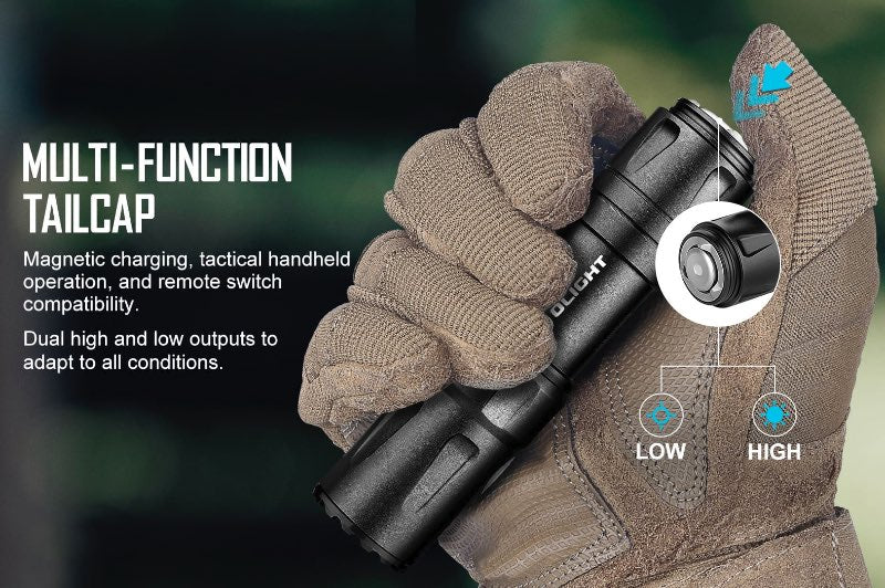 OLIGHT Odin Mini Tactical Flashlight w/ M-Lok Mount & Tail Switch (Desert Tan)