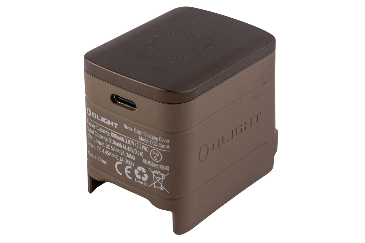 OLIGHT Osight 3 MOA Rechargeable Reflex Red Dot Sight with Magnetic Charging Cover (FDE)