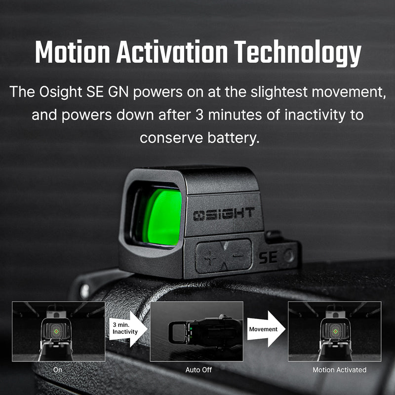 OLIGHT SE GN Enclosed Micro Green Dot Sight (MRS Green Dot)