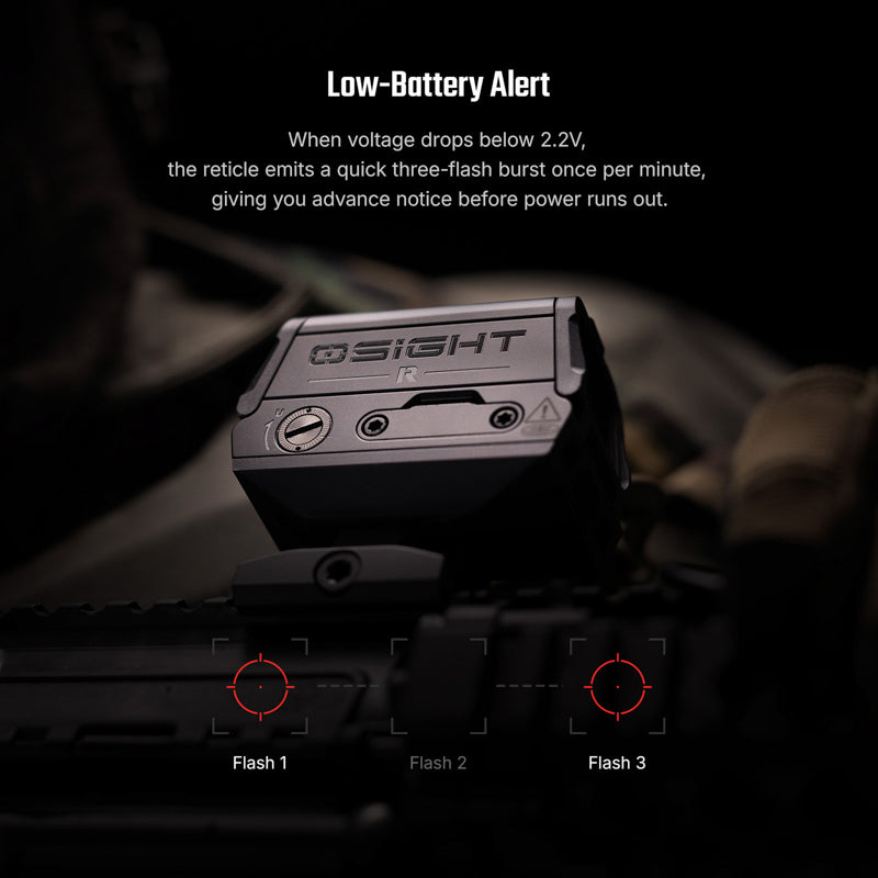 OLIGHT Osight R Micro Enclosed Red Dot Sight with Multi-Reticle System