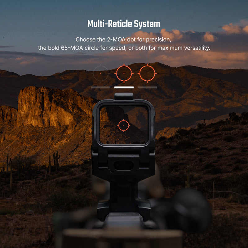 OLIGHT Osight R Micro Enclosed Red Dot Sight with Multi-Reticle System