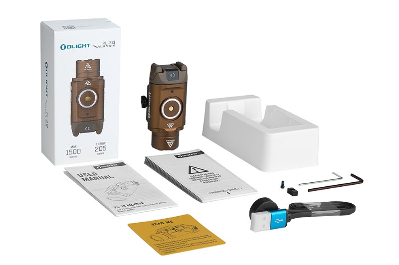 OLIGHT PL-3R Valkyrie Flashlight (Desert Tan)