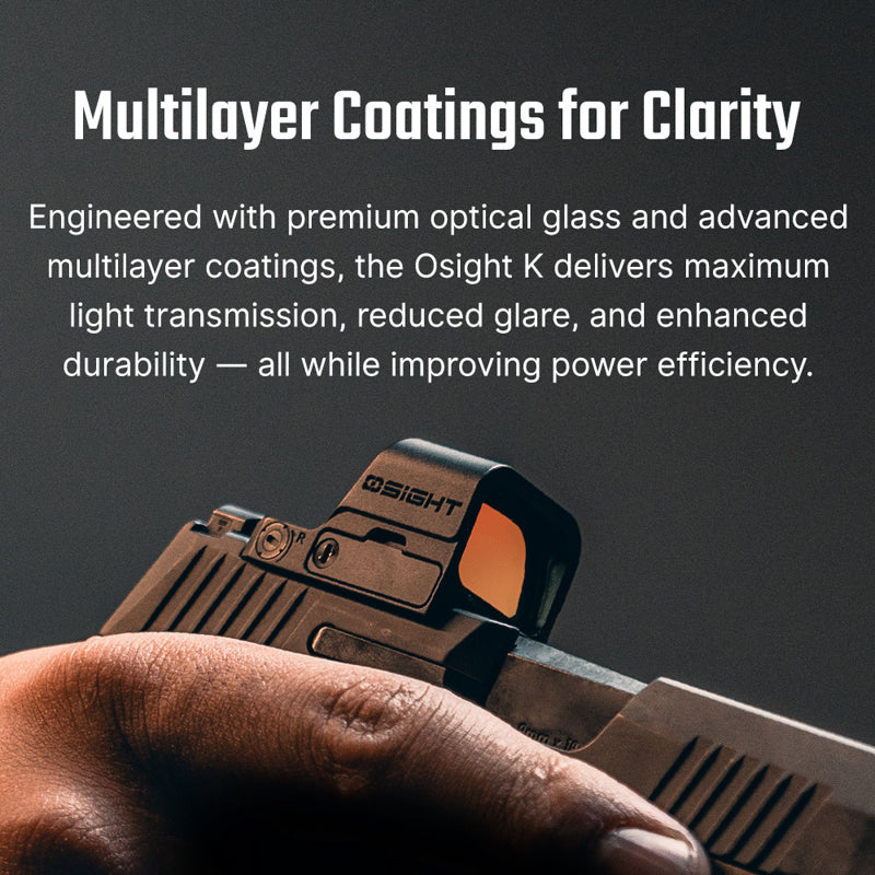 Osight K Open Reflex 6 MOA Red Dot Sight