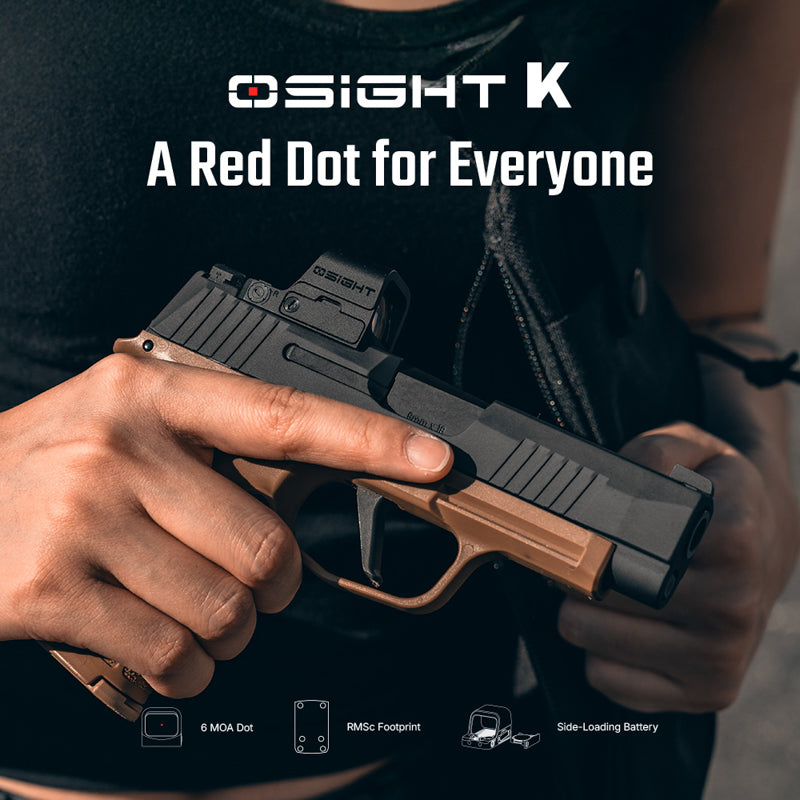 Osight K Open Reflex 6 MOA Red Dot Sight