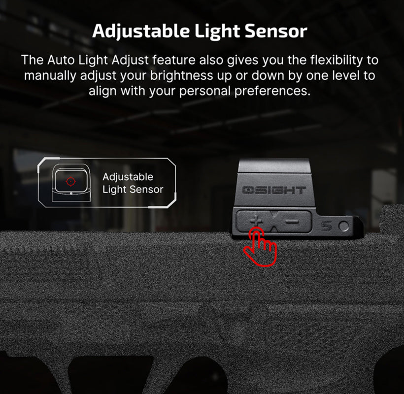OLIGHT Osight S Multi Reticle Reflex Sight w/ Magnetic Charging Cover (2 MOA Dot & 32 MOA Circle)