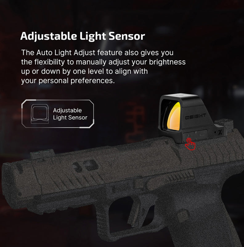 OLIGHT Osight X Multi Reticle Reflex Sight w/ Magnetic Charging Cover (3 MOA Dot & 32 MOA Circle)
