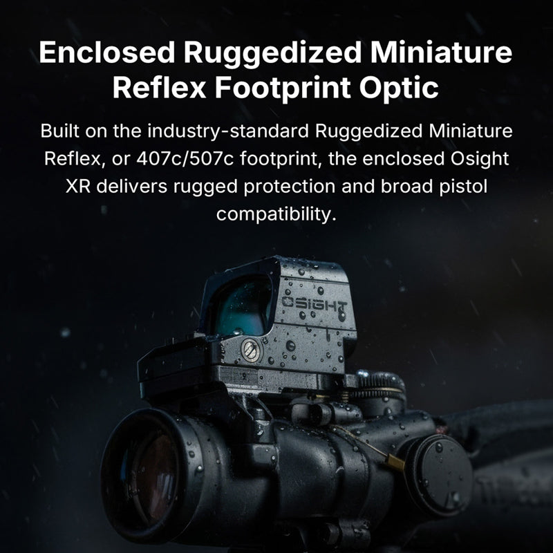 Osight XR Enclosed Multi-Reticle Red Dot Sight