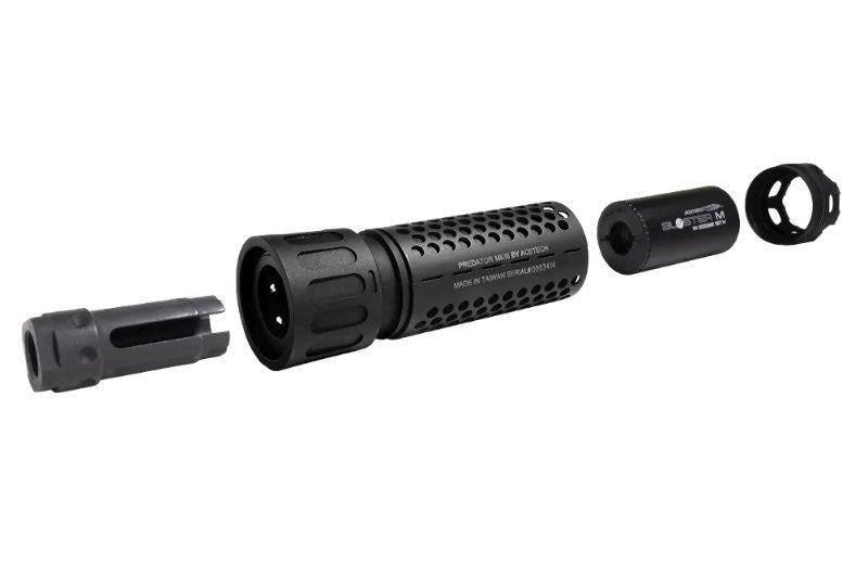 ACETECH Predator MKIII Tracer Suppressor Unit w/ Bifrost M inside (RGB Rainbow, M14CCW/ Tan)