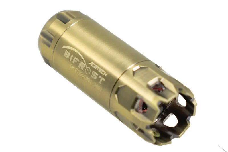 ACETECH Bifrost Tracer Unit (14mm CCW/ Multi Color Flame Effect/ RGB Rainbow/ Brass)