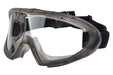 Pyramex Capstone Direct/Indirect Vent Safety Goggles with Gray Frame and Dual Clear Anti-Fog Lens