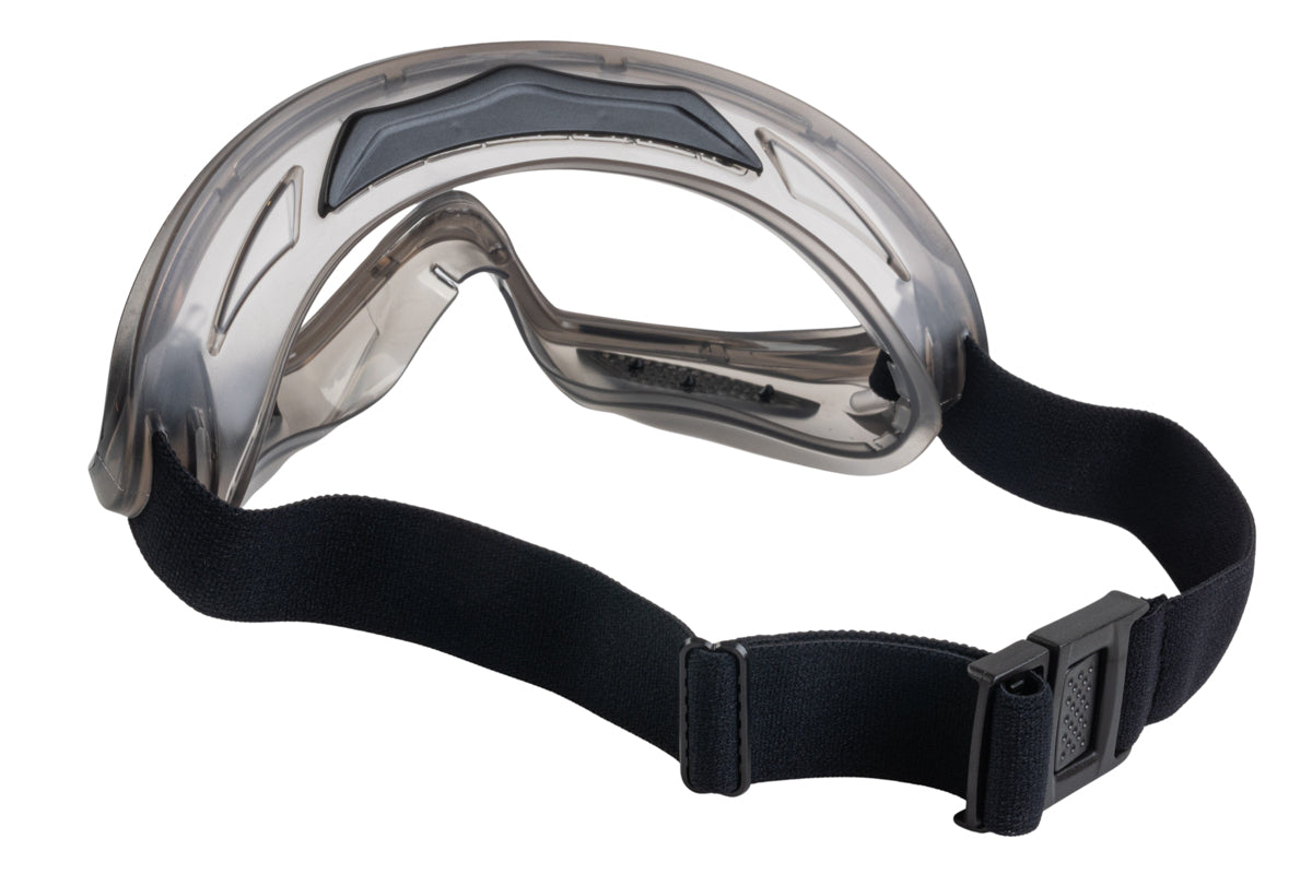 Pyramex Capstone Direct/Indirect Vent Safety Goggles with Gray Frame and Dual Clear Anti-Fog Lens