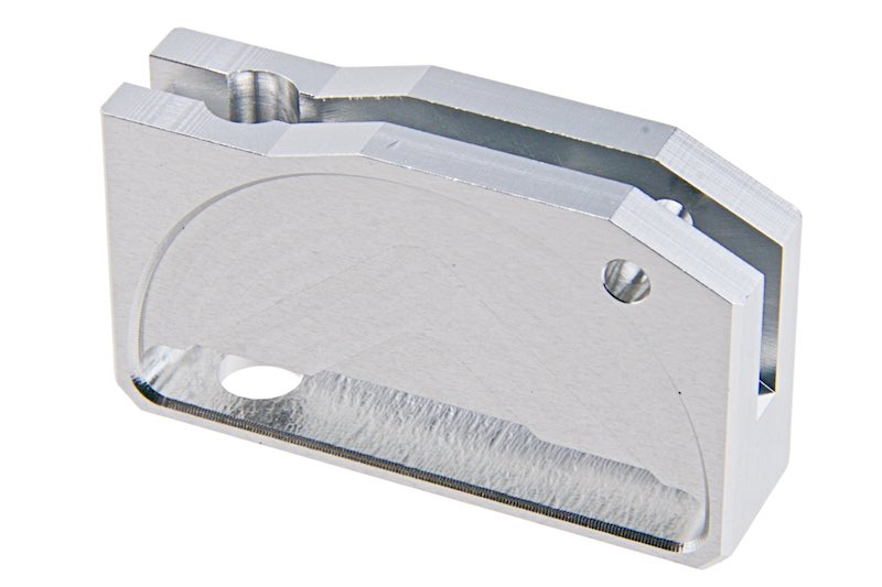 Revanchist Airsoft Aluminum Flat Trigger For Hi Capa GBB Airsoft (Type C/ Silver)
