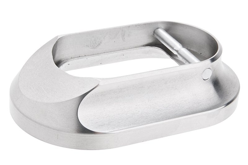 Revanchist Airsoft Stainless Steel INF Style XL Magwell For Hi Capa GBB (Silver)